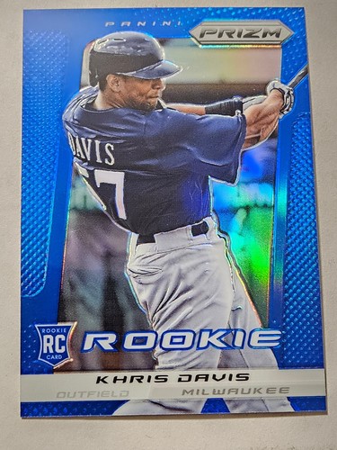 Khris Davis - 2013 Prizm Prizms Blue Rookie Card - Bild 1 von 2
