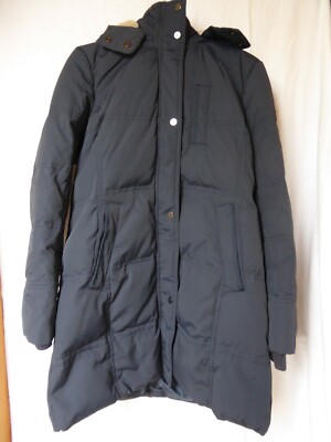 NEU: Dunkelblaue Daunen-Jacke mit Teddyfell-Kapuze von Esprit