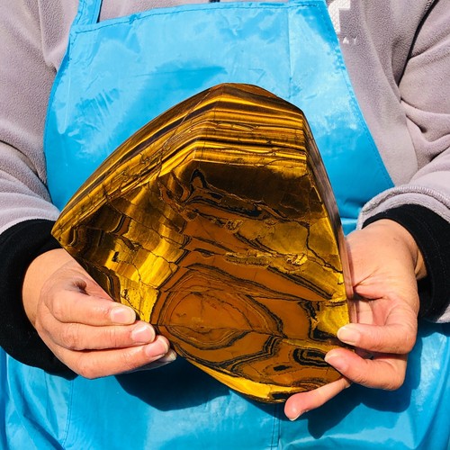 Pietra occhio di tigre naturale grande 4,88 libbre cristallo quarzo esemplare minerale guarigione - Foto 15 di 18