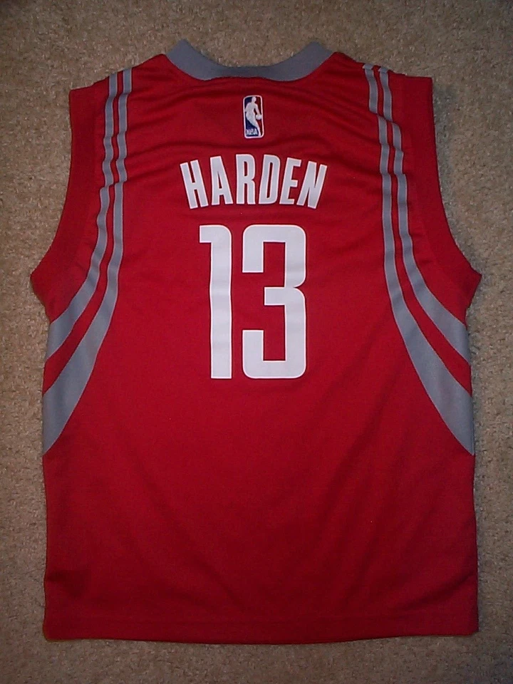 ADIDAS Houston Rockets JAMES HARDEN nba Jersey YOUTH KIDS BOYS (m-medium 10-12) - Image 2 of 2