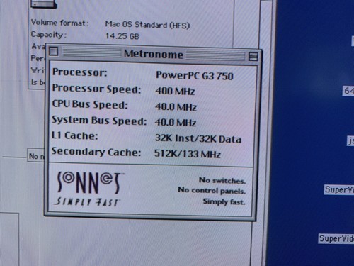 Apple Macintosh PowerPC 6400/180 + Sonnet 400 MHz L2 Upgrade 136 MB RAM - Picture 11 of 14
