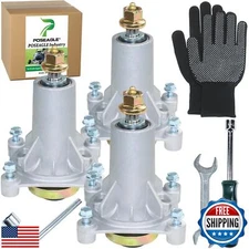 POSEAGLE 3 Pack Pre-Greased 587819701 Spindle Assembly Kit Replaces Craftsman