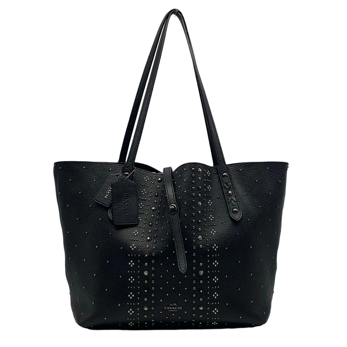 Coach black sales market tote