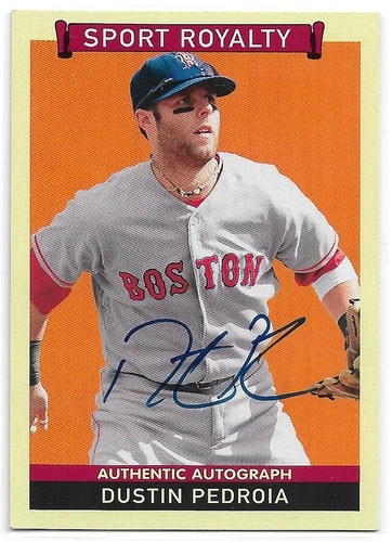 2009 Upper Deck Goudey Sport Royalty Autographs #DP Dustin Pedroia px4cb