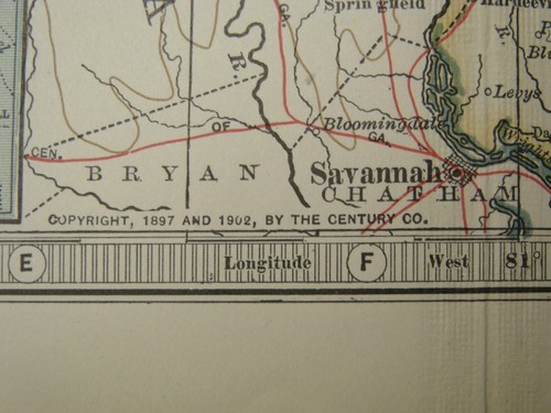 Copywrite CenturyCo. 1902 "Mapa de S Carolina Matthew Northrup funciona 22 1/2 m a 1""" - Imagen 4 de 6