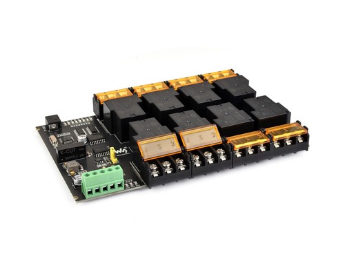 Waveshare Industrial Modbus RTU 8-ch Relay Module (E) with RS485 Interface, 30A - Picture 2 of 13