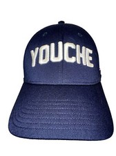 Youche Country Club Hat Cap Navy Blue with White Letters Logo Aflex Band S/M