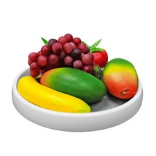 Lazy Susan Turntable Tray with Rimmed Edge 9.1" Inside Diameter Organizer