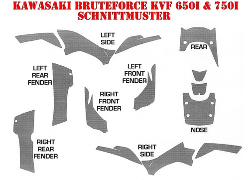 KIT GRÁFICO DE DECORACIÓN DE CARRERAS AMR ATV KAWASAKI KVF 650i/750i y KVF 750 MOTORHEAD B - Imagen 3 de 3