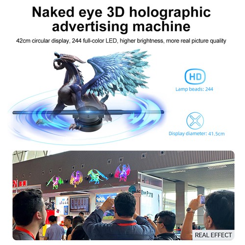 3D Photo Advertising Display Fan Wall-mounted J5D5 - Picture 2 of 11