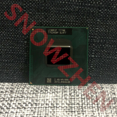 Intel Core 2 Duo T7700 CPU 2.4 GHz 4M 800 SLAF7 Socket P Laptop Processor