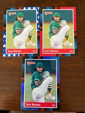 2022 Donruss Sean Manaea RETRO SP lot blue foil red /2022 STAR independence day
