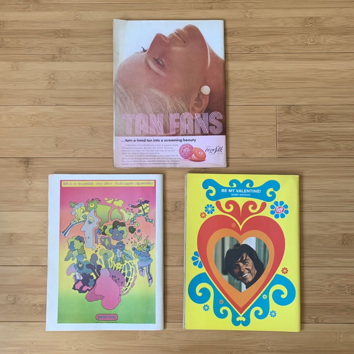 Vintage FLIP Teen Magazine x3 Lot 1969 / 70 BOBBY SHERMAN Davy