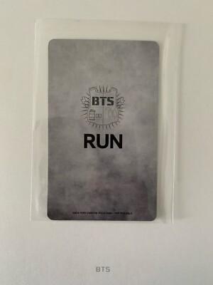 BTS Jimin - RUN - Official Photocard - Mint Condition [Japanese