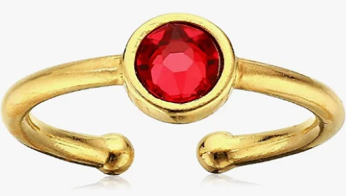 Alex and Ani PIEDRA DE NACIMIENTO DE ENERO Oro Piedra Swarovski Nuevo Anillo Ajustable Foto 2 de 4