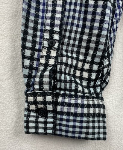 Levis Made Crafted Mens M Shirt Long Sleeve Button Down Plaid Textured $128 NEW - Imagen 12 de 13