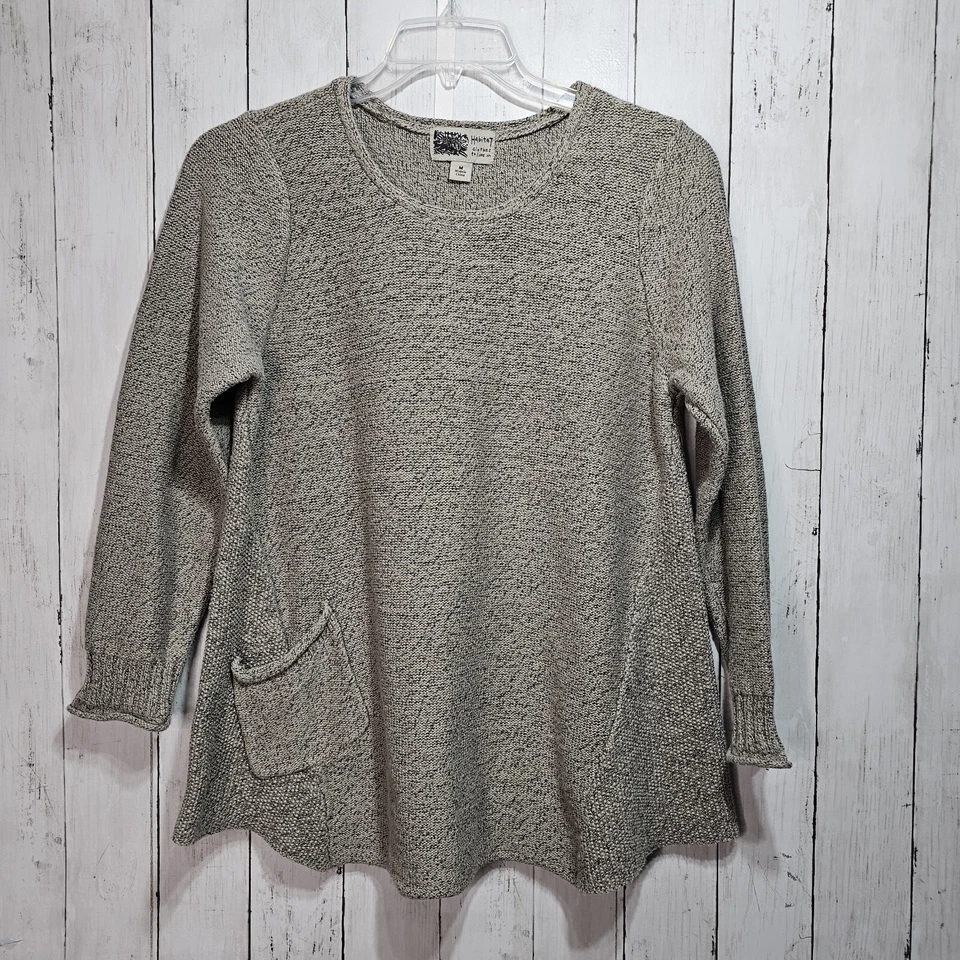 Suéter tejido grueso topo to live in Habitat Clothes To Live In para mujer talla mediana bolsillo