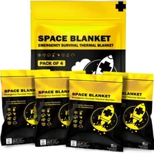 EVERLIT Emergency Mylar Thermal Blankets -Space Blanket Survival kit Camping