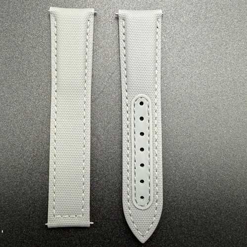 Omega Speedmaster Moonwatch Sailcloth Strap with Deployment Clasp - Grey - Picture 4 of 16
