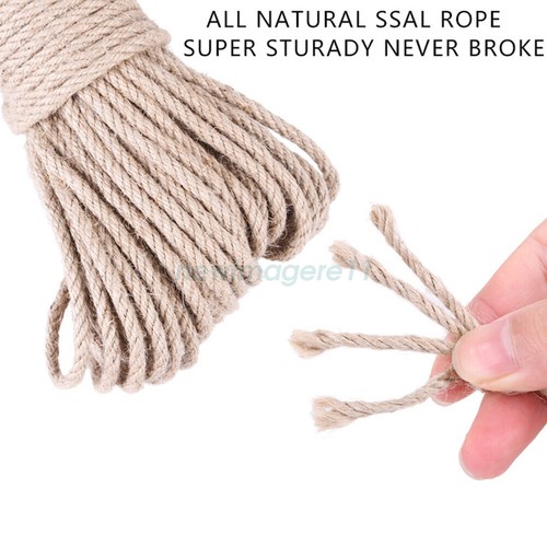 Natural Sisal Rope for Scratching Post Replacement DIY Cat Scratching Tree AU - Picture 3 of 25