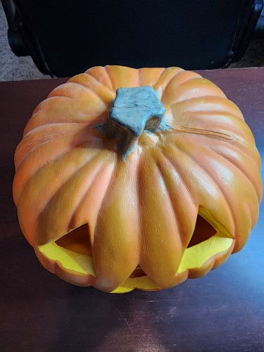 Vintage Halloween JACK-O-LANTERN Blow Mold Light Topper 8" No Light - Picture 3 of 8