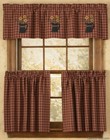 PD Sturbridge Wine Pitcher Lined Applique Curtain Valance