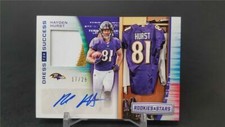 2018 PANINI ROOKIES & STARS HAYDEN HURST DRESS FOR SUCCESS PRIME JERSEY PATCH RC