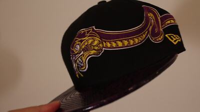 激レア　当時物Nike Kobe Black Mamba キャップ　ジョーダン RARE Kobe Bryant Lakers Black Mamba New Era Snake Design Black