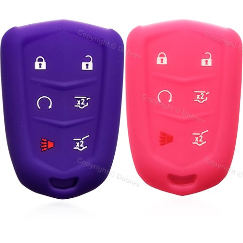 Funda inteligente de silicona con llavero protector de piel de entrada para Cadillac Escalade ESV Key - Imagen 18 de 18
