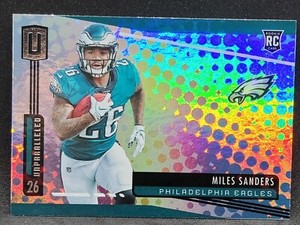 2019 Panini Unparalleled #247 Miles Sanders RC Rookie Eagles