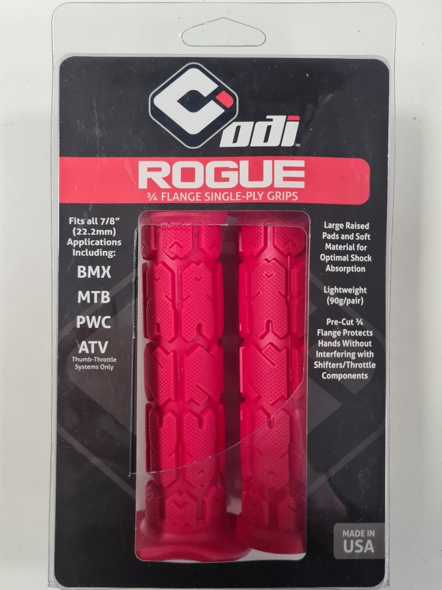 ODI (Single-Clamp) GRIPS ROGUE ATV/PWC - V2.1 L/O 125mm ¾ Flg Black W - Foto 3