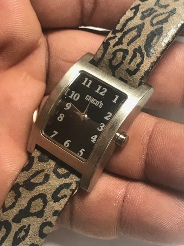 Ladies Patterned Band Chico's CH-234 Analog Watch - Picture 2 of 6