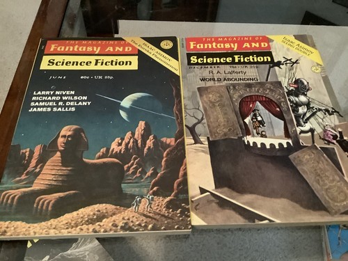The Magazine of Fantasy and Science Fiction Set of 12 1971 pulps sci fi Ben Bova - Picture 6 of 7