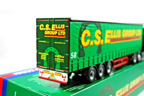 1:50 Corgi 13703 SCANIA R 420 Truck & CURTAIN Trailer in C.S. ELLIS Livery MIB - Picture 7 of 12