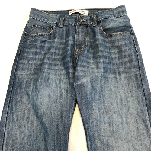 Levi's 514 Straight Leg Blue Jeans Medium Wash Youth Boy's 18 Reg Size 29 x 29 - Picture 2 of 12
