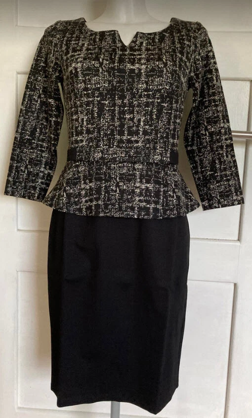 NEU WOW BUSINESS ETUIKLEID SCHÖßCHEN 34 36 ALBA MODA schwarz *59364967 - Bild 4 von 4