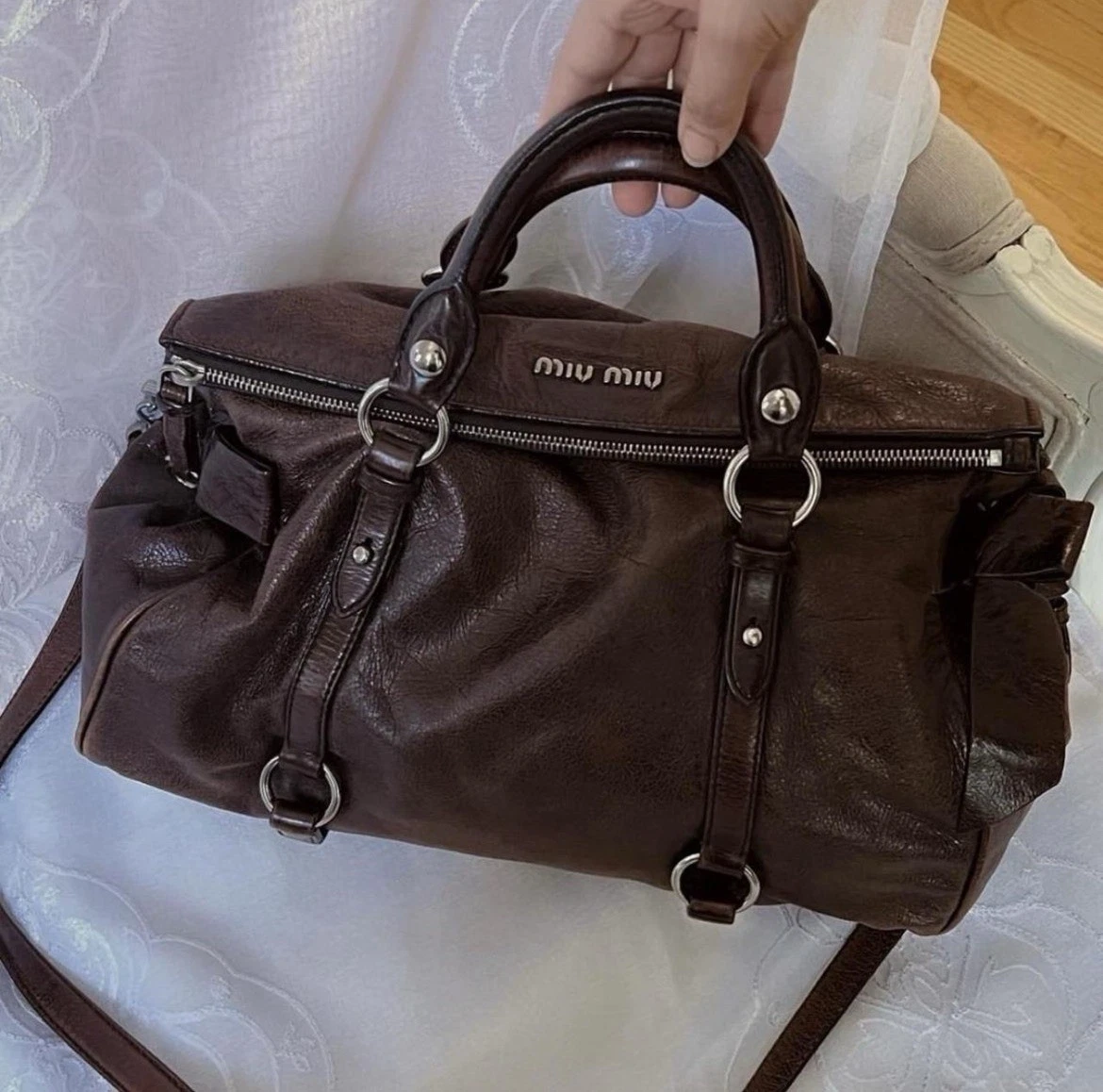 Miu Miu Bow Brown Bags & Handbags for Women for sale | eBay
