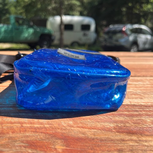 PINK Victoria’s Secret Umhängetasche blau transparent durchsichtig Logo Body Bag - Bild 14 von 19