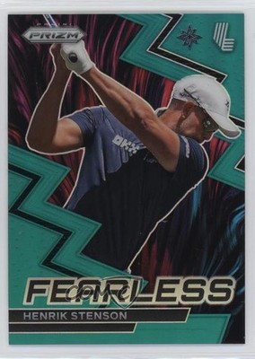 2024 Panini Prizm LIV Golf Fearless Teal Prizm 84/199 Henrik Stenson #11 3hd