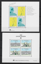 MADERE   1990/1991  LOT  DE  3 BLOCS EUROPA  N**