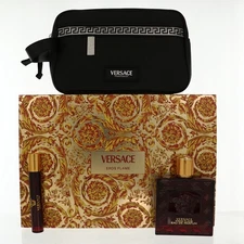 Versace Eros Flame for Men 3.4 Oz Eau De Parfum Spray Gift Set