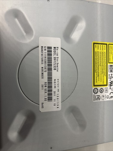 LG/HL BH12LS35 12X SATA Blu-Ray Burner DVDRW Internal Drive w/ 3D Player US - Afbeelding 2 van 5