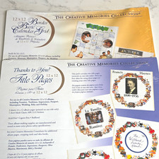 Creative Memories 12x12 Border Basic Calendar Grid Refill Title Pages NIP