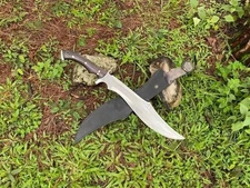 Custom Handmade Carbon Steel Blade Ancient Machete Knife | Hunting Knife Camping