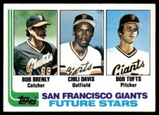 1982 Topps Giants Future Stars - Bob Brenly/Chili Davis/Bob Tufts Rookie San