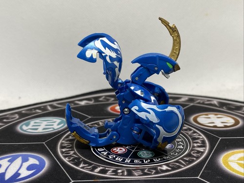 Bakugan BakuTech Pyrus Rise Dragaon Blue & card MG Japan Import Rare - Picture 2 of 7