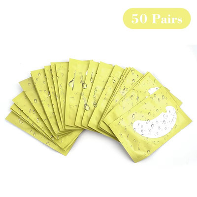 50pairs Eye Pads  Hydrogel U-shaped Gel Patches for Eyelash Extension Supplies