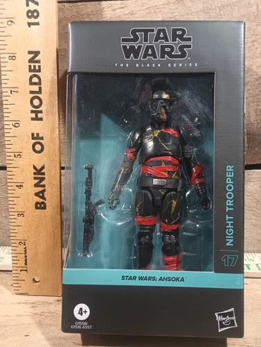 Star Wars: The Black Series Night Trooper action figure.  6-inch scale figure