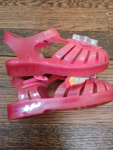 Mini Sandalias Melissa Niño Pequeño Talla 8 Rosa Arco Iris Estrellas Jalea - Imagen 3 de 6