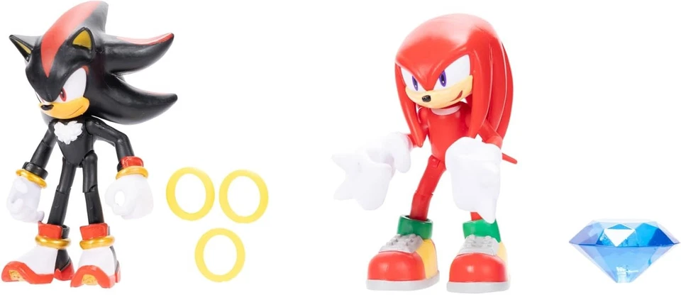 Figura de acción Sonic The Hedgehog 4" paquete de 2 nudillos y sombras Foto 4 de 4